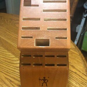 J A Henckels International 18 Slot Wood Knife Block Holder 35104-102